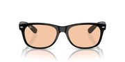 Ray-Ban New Wayfarer Low Bridge Fit RB2132F Sunglasses - Black/Pink / 55 mm - 8056597959483