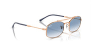 Ray-Ban RB3719 Sunglasses - Rose Gold/Clear Gradient Blue / 54 mm - 8056597935678