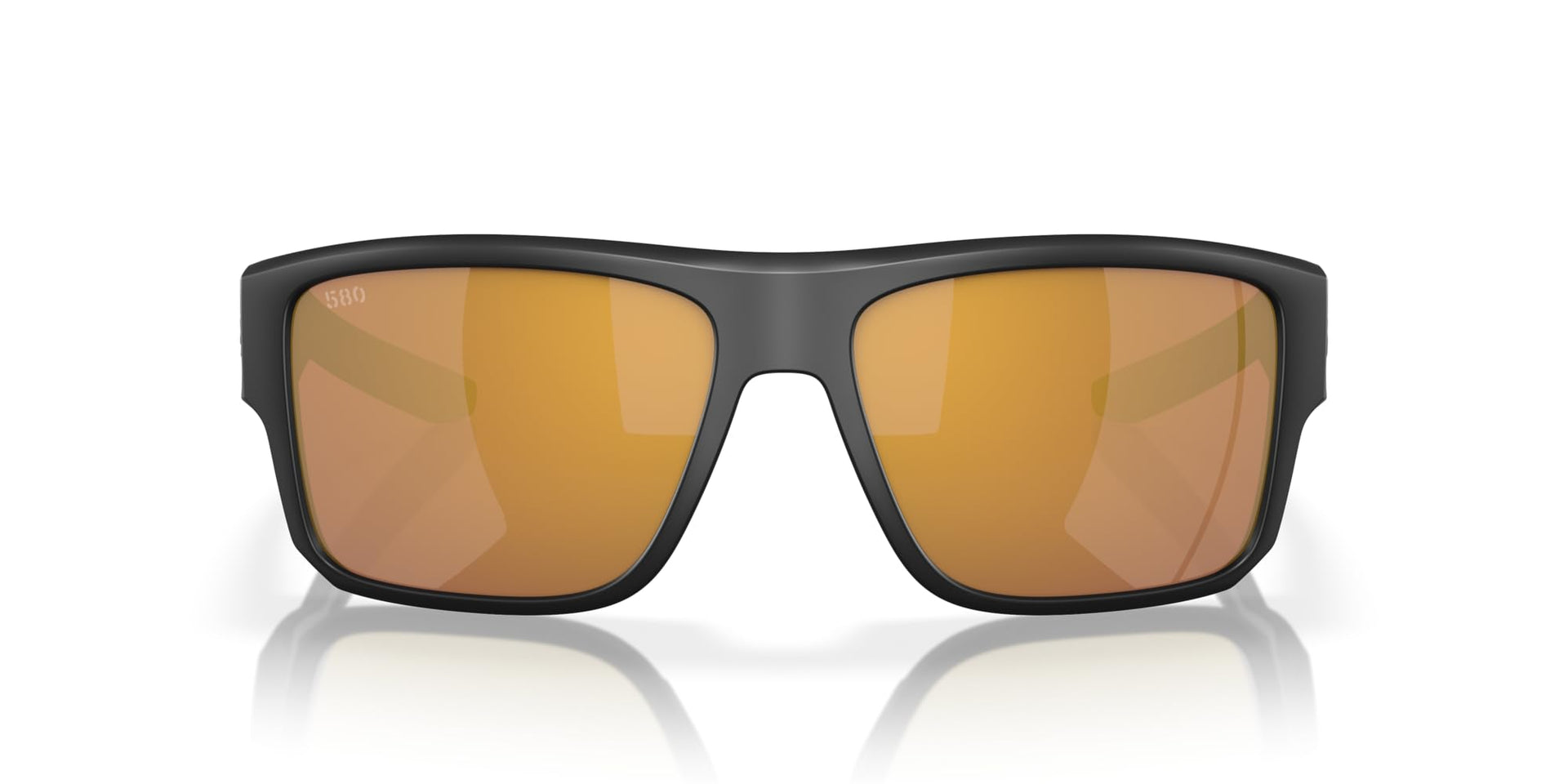 Costa Del Mar Taxman Sunglasses - Matte Black/Gold Mirrored Polarized 580g / Large - 2100001062217
