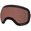 Polar replacement goggle lens, dark brown tint, small view, black trim, Lumalens