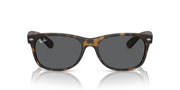 Ray-Ban New Wayfarer RB2132 Sunglasses - Rubber Havana/Dark Grey / 52 mm - 8056262052402