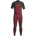XCEL Mens Comp X Short Sleeve 2mm Fullsuit - Chili Pepper/Gunmetal / Small Tall