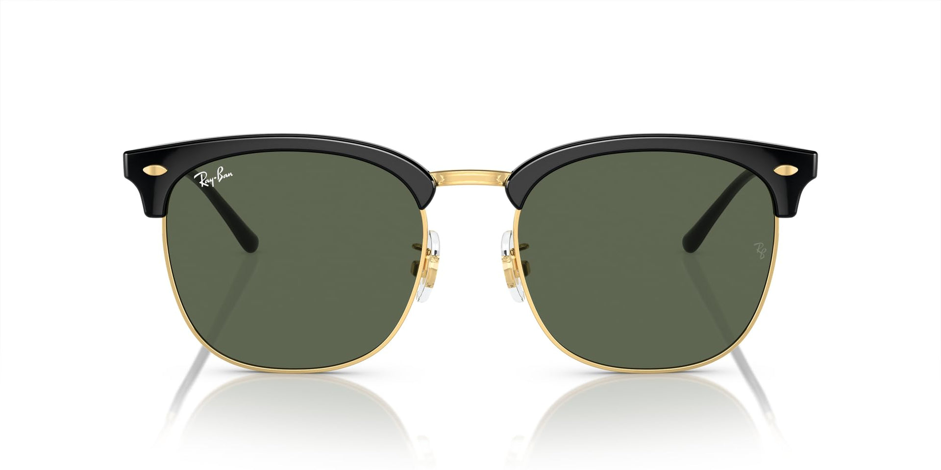 Ray-Ban RB4418D Sunglasses - Black on Gold/Dark Green / 56 mm - 8056597943567