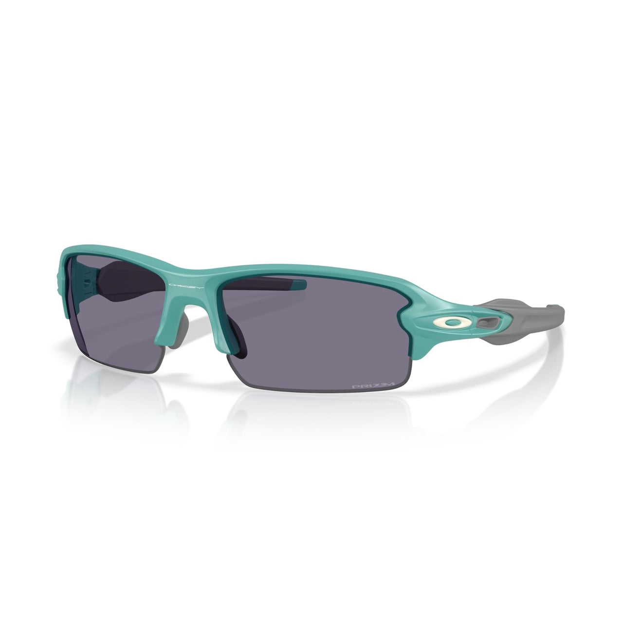Oakley Flak Rectangle Sunglasses - Matte Pacific / Prizm Grey / Standard - 888392665720