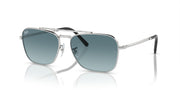 Ray-Ban New Caravan RB3636 Sunglasses - Silver/Blue Gradient Grey / 55 mm - 8056597948470