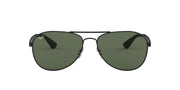 Ray-Ban Aviator RB3549 Sunglasses - Matte Black/Dark Green / 61 mm - 8053672671070 - Additional Image 2