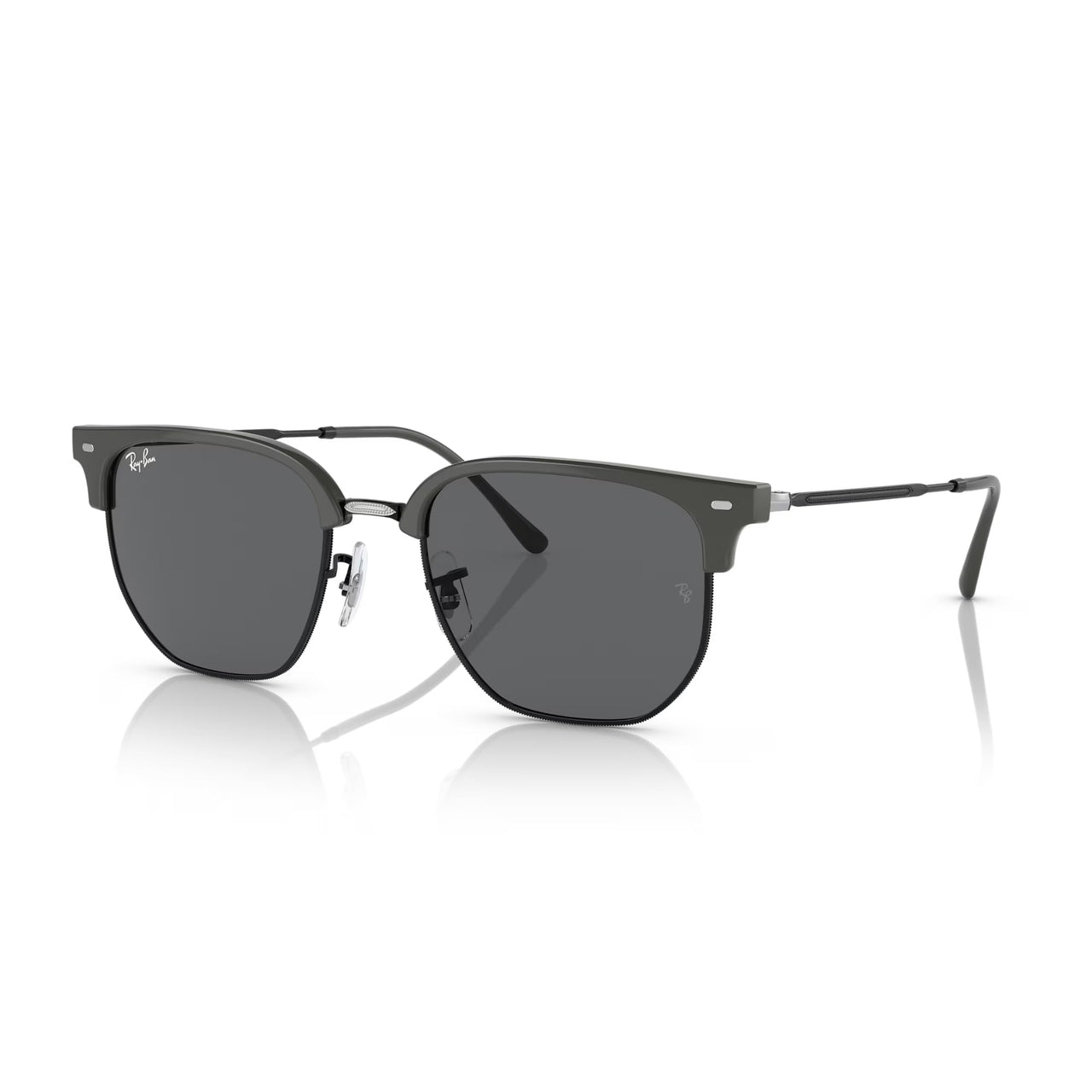 Ray-Ban New Clubmaster RB4416 Sunglasses - Grey on Black / Dark Grey / Large - 8056597721356
