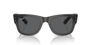 Ray-Ban Mega Wayfarer RB0840S Sunglasses - Transparent Black/Dark Grey / 51 mm - 8056262098363