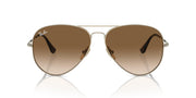 Ray-Ban Aviator Titanium RB8089 Sunglasses - Gold/Clear Gradient Brown / 58 mm - 8056262031766