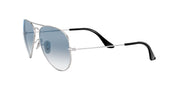 Ray-Ban Aviator RB3025 Sunglasses Batch 3 - Silver/Clear Gradient Blue / 58 mm (X002G91R3N) - X002G91R3N - Additional Image 2