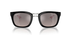 Black/Grey Gradient Grey Mirrored Polarized