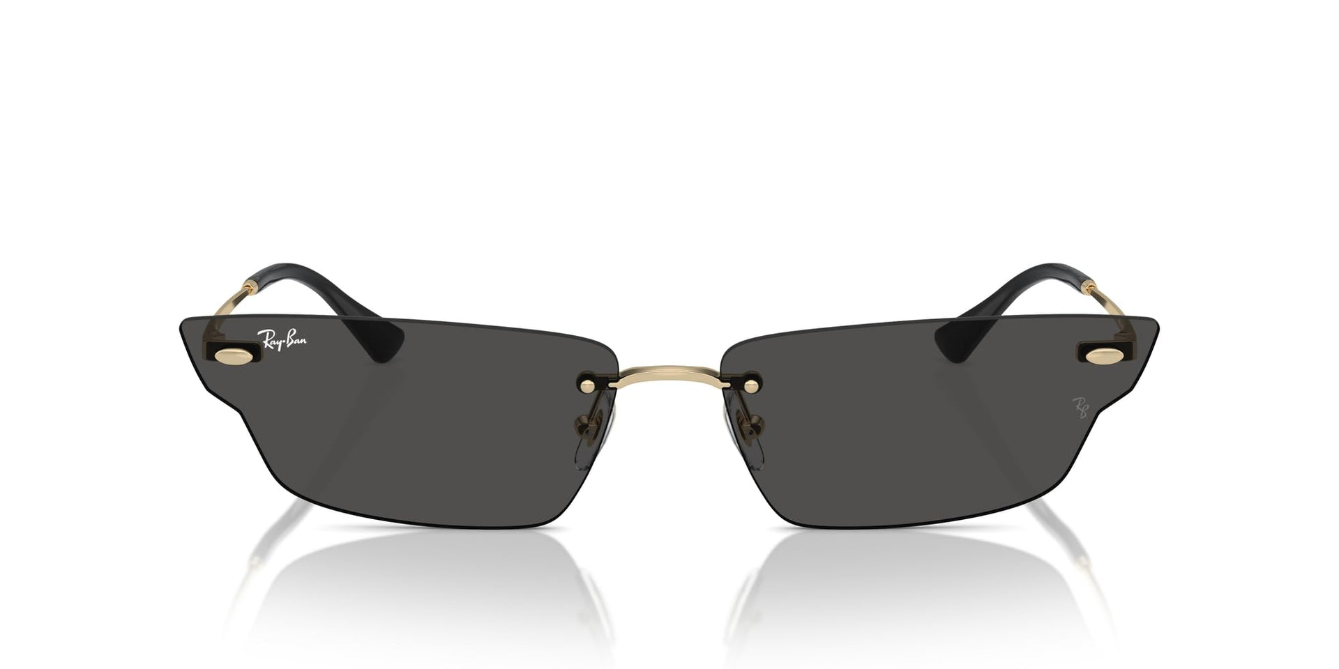Ray-Ban Anh RB3731 Sunglasses - Light Gold/Dark Grey / 66 mm - X0045V50C9