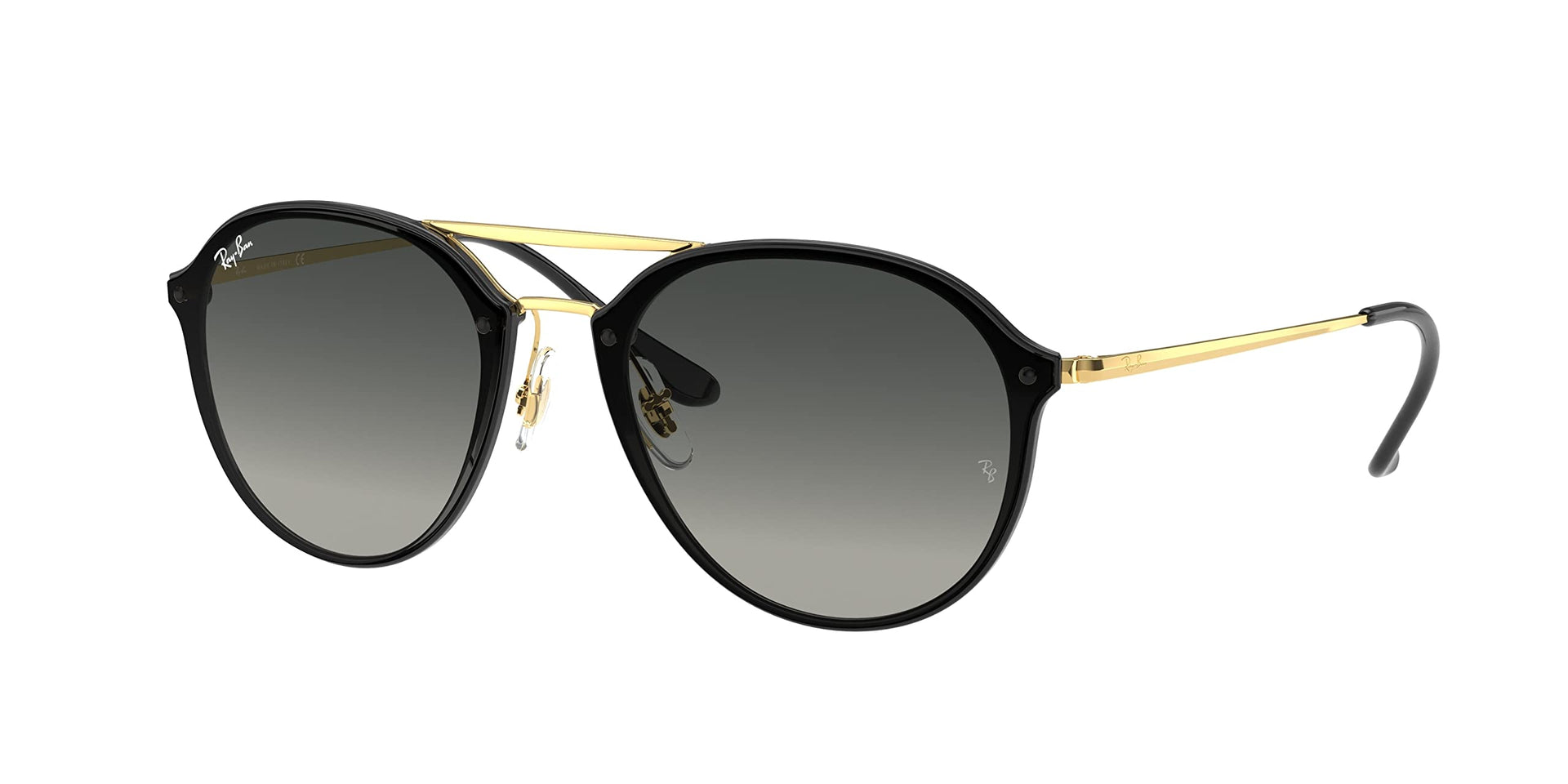 Ray-Ban Blaze Double Bridge RB4292N Sunglasses - Black/Grey Gradient Dark Grey / 62 mm - 8053672837872