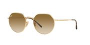 Ray-Ban Jack RB3565 Sunglasses - Gold/Clear Gradient Brown / 55 mm - 8056597846905