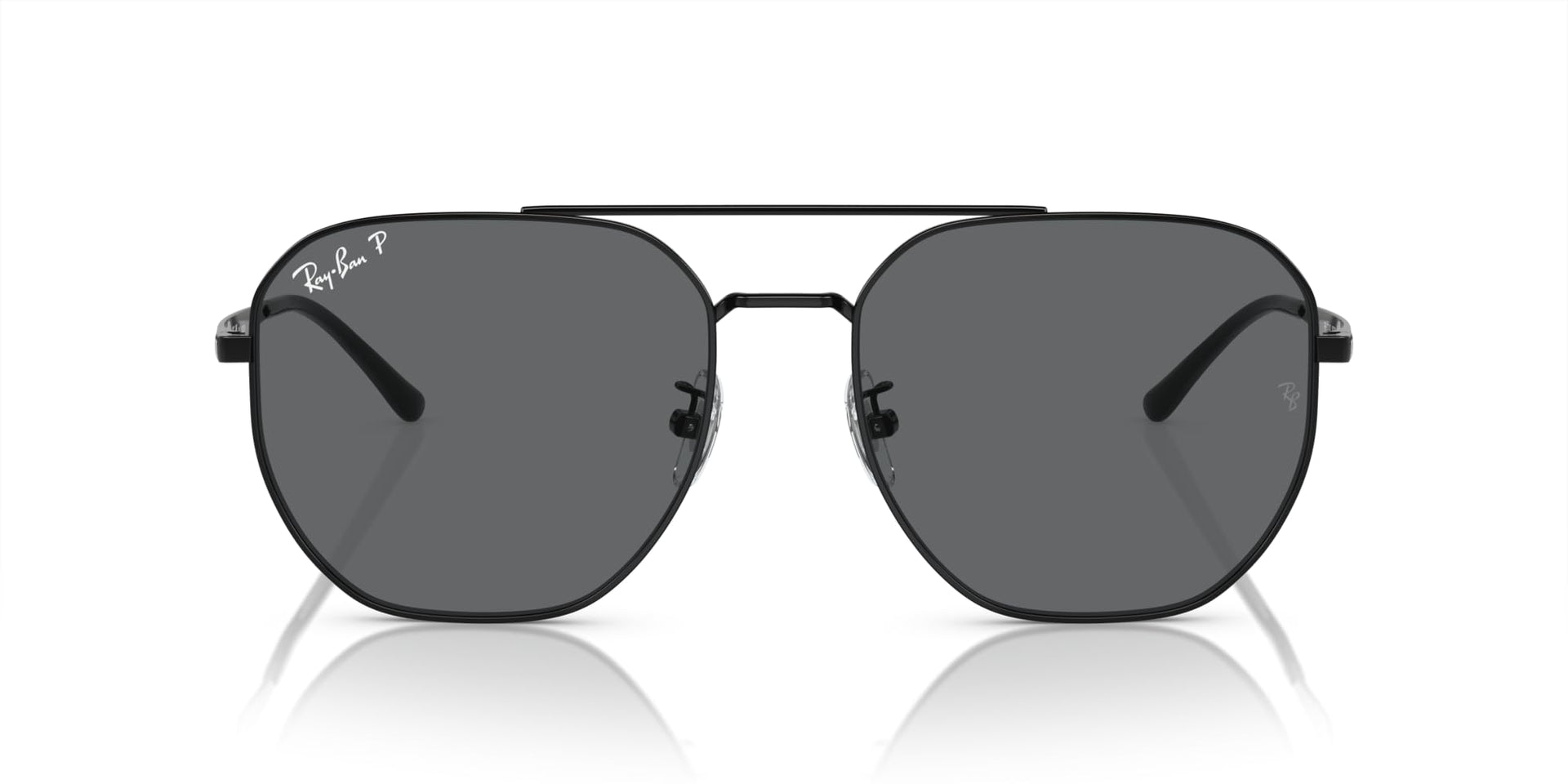 Ray-Ban Aviator RB3724D Sunglasses - Black/Dark Grey Polarized / 59 mm - 8056597964616