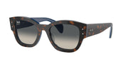 Ray-Ban Jorge RB7681S Sunglasses - Havana Grey on Gradient Blue/Grey Gradient / 52 mm - 8056262033715