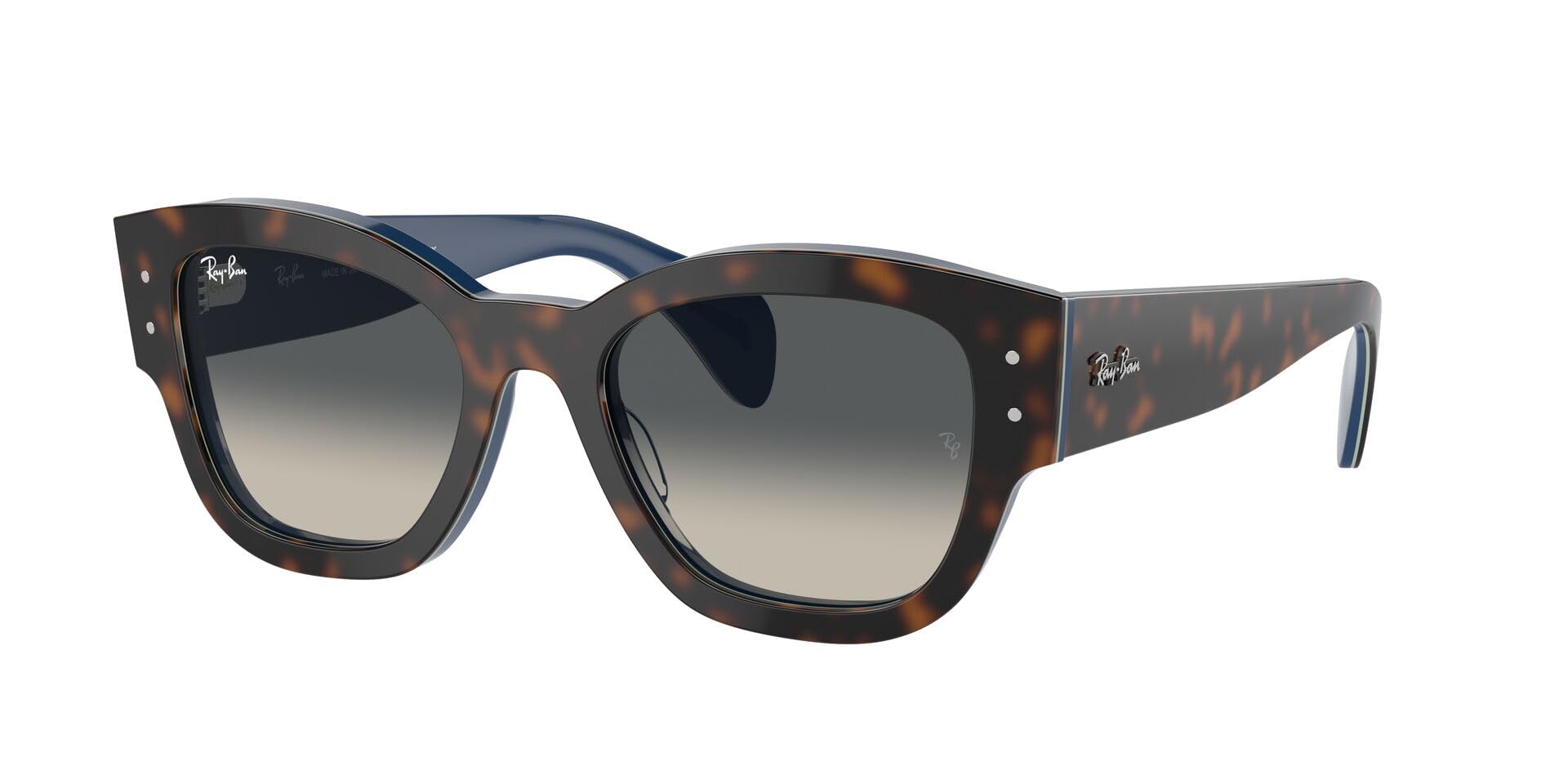 Ray-Ban Jorge RB7681S Sunglasses - Havana Grey on Gradient Blue/Grey Gradient / 52 mm - 8056262033715