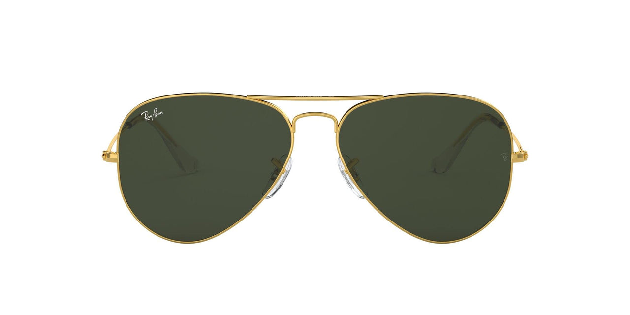 Ray-Ban Aviator RB3025 Sunglasses - Gold Brown/G-15 Green / 55 mm - 805289004783