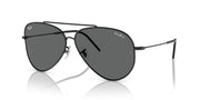 Ray-Ban Aviator Reverse RBR0101S Sunglasses - Lenny Kravitz Black/Dark Grey / 62 mm - 8056262151303