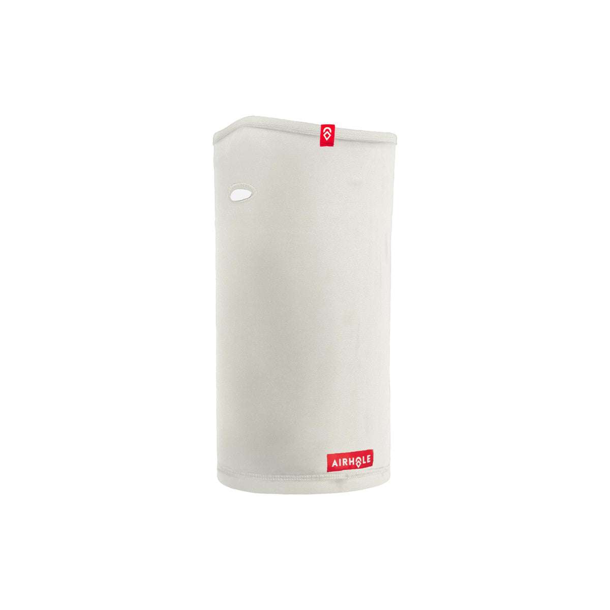 Airhole Airtube Ergo fleece facemask, off-white tube with side face opening
