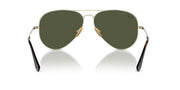 Ray-Ban Aviator Titanium RB8089 Sunglasses - Gold/Green / 58 mm (X0045V87L5) - X0045V87L5 - Additional Image 3