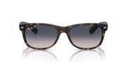 Ray-Ban New Wayfarer RB2132 Sunglasses - Rubber Havana/Blue Gradient Polarized / 55 mm - 8056262052358