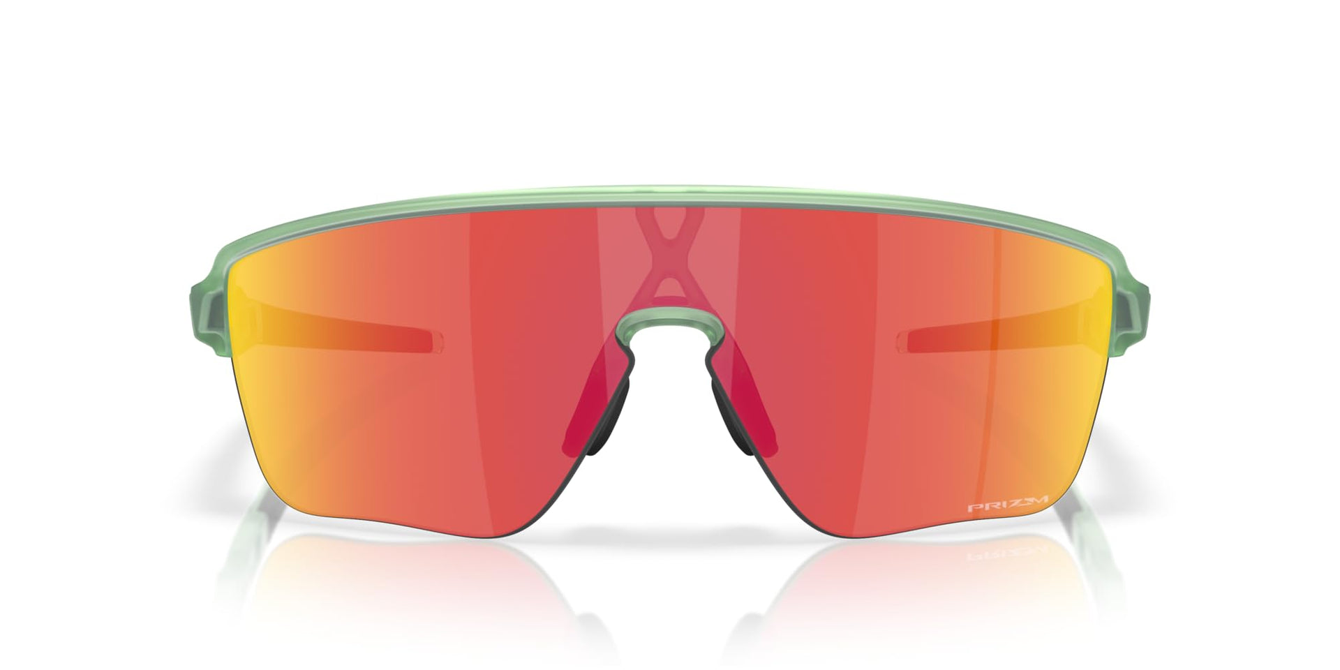 Oakley Corridor Sq Sunglasses - Matte Transparent Jade/Prizm Ruby / 42 mm - 888392641281