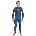 Quiksilver Youth 3/2 Prologue Kids Back Zip Wetsuit - Insignia/High Risk / 4