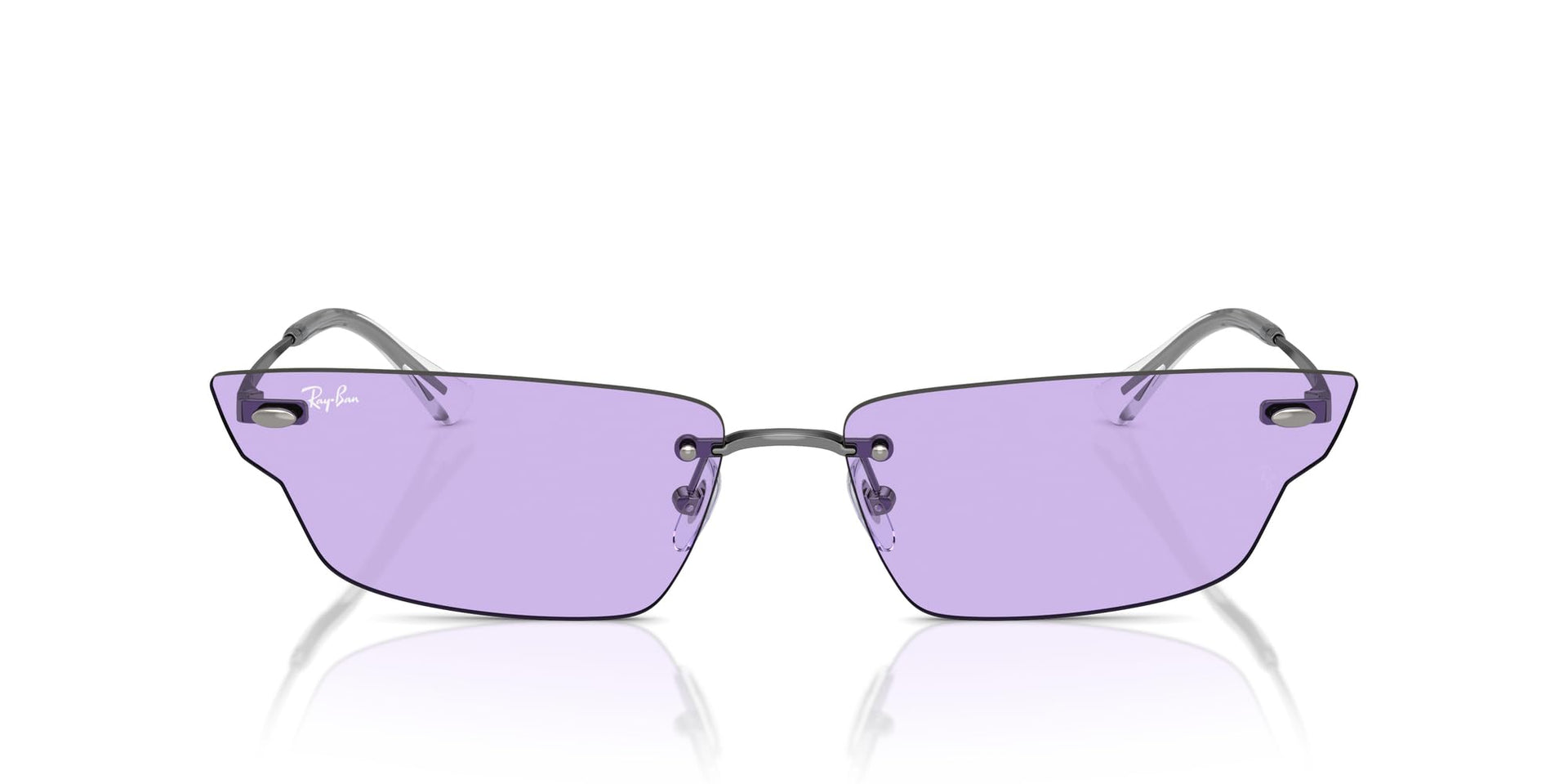 Ray-Ban Anh RB3731 Sunglasses - Gunmetal/Violet / 66 mm - X0045V4YWV