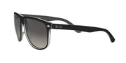 Ray-Ban Boyfriend RB4147 Sunglasses - Black on Transparent/Light Grey Gradient Dark Grey / 60 mm - 8053672108514 - Additional Image 2