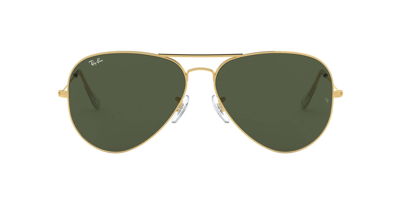 Ray-Ban Aviator Large Metal II RB3026 Sunglasses - Gold/G-15 Green / 62 mm - 805289628460