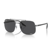 Ray-Ban RB3699 Sunglasses - Gunmetal/Polarized Dark Grey / 56 mm - 8056597719636