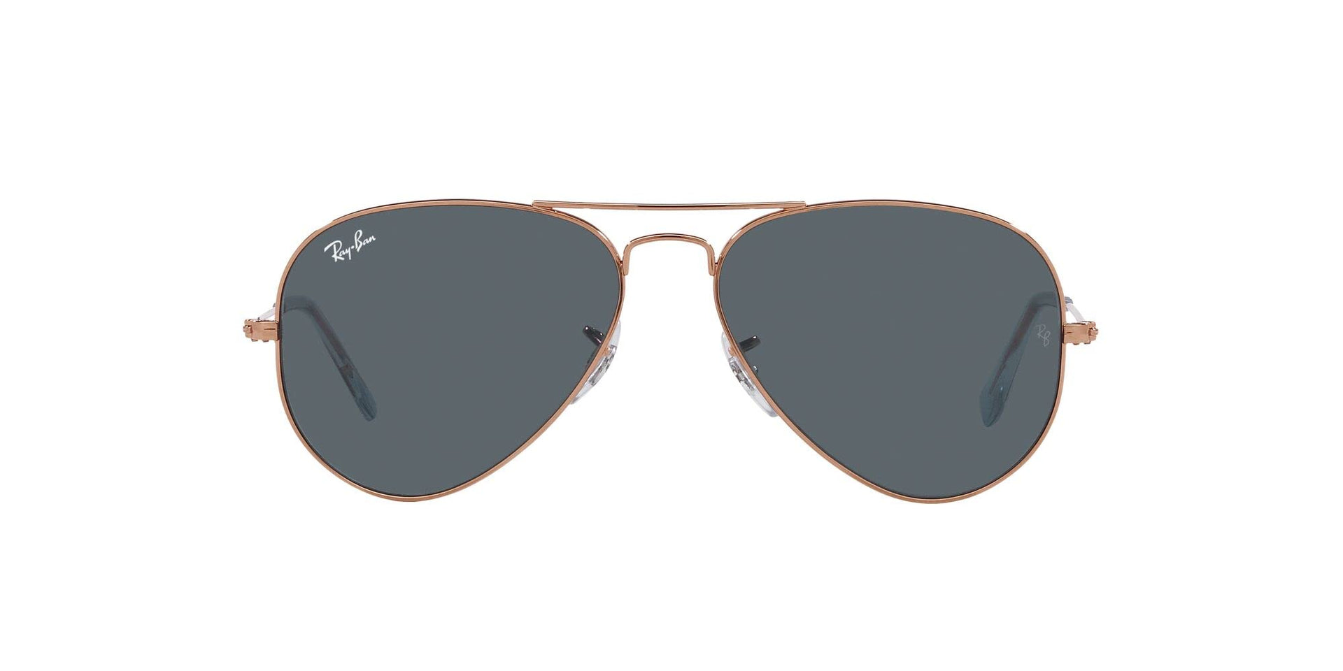 Ray-Ban Aviator RB3025 Sunglasses Batch 2 - Rose Gold/Blue / 58 mm - 8056597855921