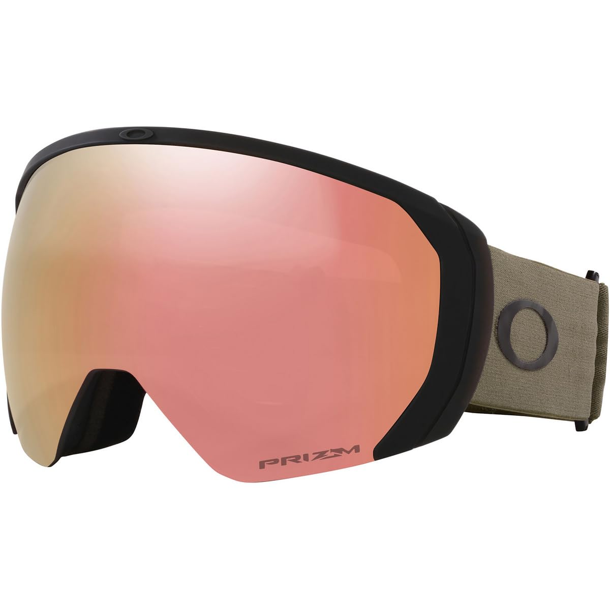 Oakley Flight Path goggles with Prizm lens, warm grey frame and pink tint