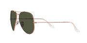 Ray-Ban Aviator RB3025 Sunglasses Batch 2 - Rose Gold/Green / 55 mm - 8056597855839 - Additional Image 2