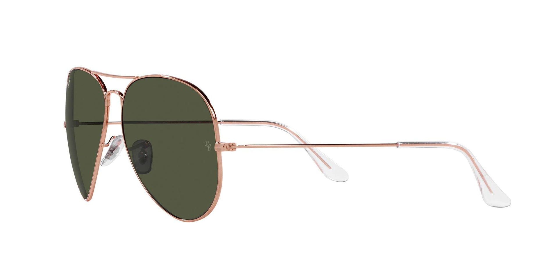 Ray-Ban Aviator RB3025 Sunglasses Batch 2 - Rose Gold/Green / 55 mm - 8056597855839 - Additional Image 2