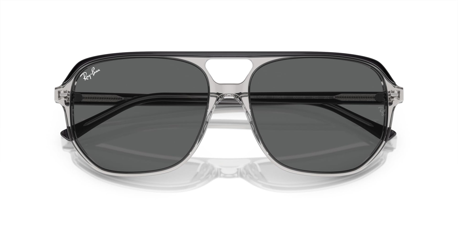 Ray-Ban Bill One RB2205 Sunglasses - Dark Grey on Transparent/Dark Grey / 57 mm - 8056597936187 - Additional Image 4