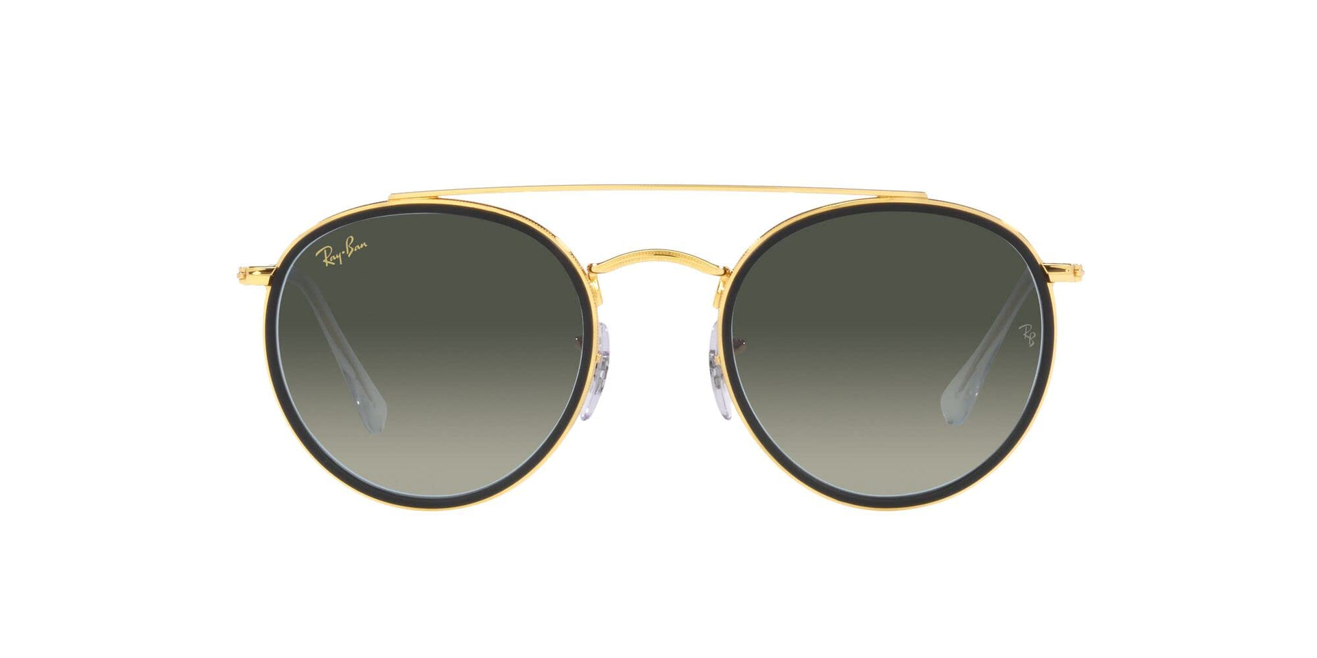 Ray-Ban Double Bridge RB3647N Sunglasses - Legend Gold/Grey Gradient / 51 mm - 8056597663410