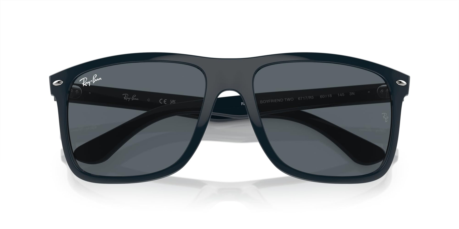 Ray-Ban Boyfriend Two RB4547 Sunglasses - Blue/Blue / 60 mm - 8056597939386 - Additional Image 4