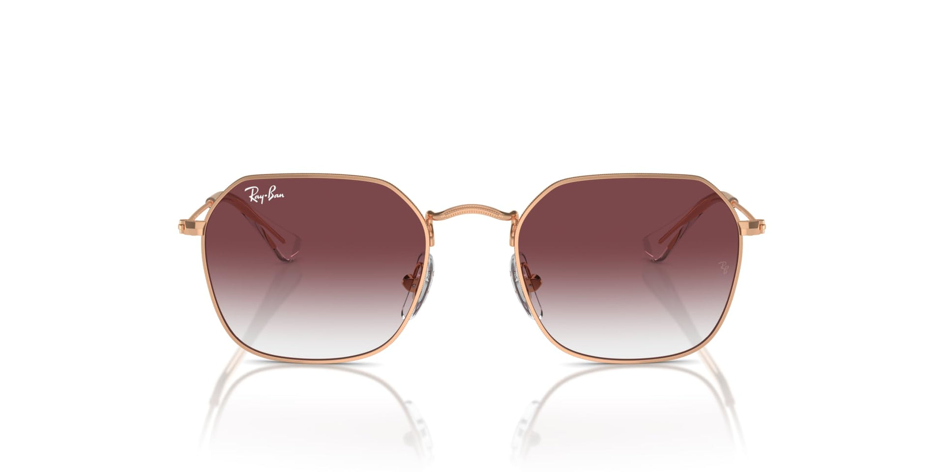 Ray-Ban Junior Jim RJ9594S Sunglasses - Rose Gold/Clear Gradient Dark Violet / 49 mm - 8056262047743
