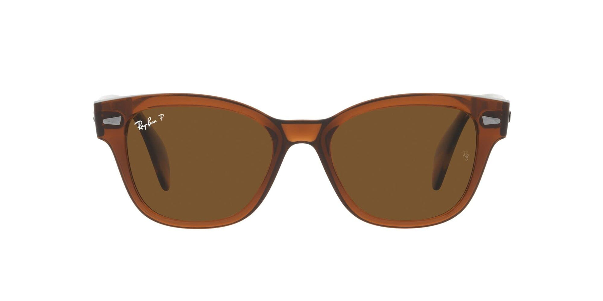 Ray-Ban RB0880S Sunglasses - Transparent Brown/Brown Polarized / 52 mm - 8056597720571