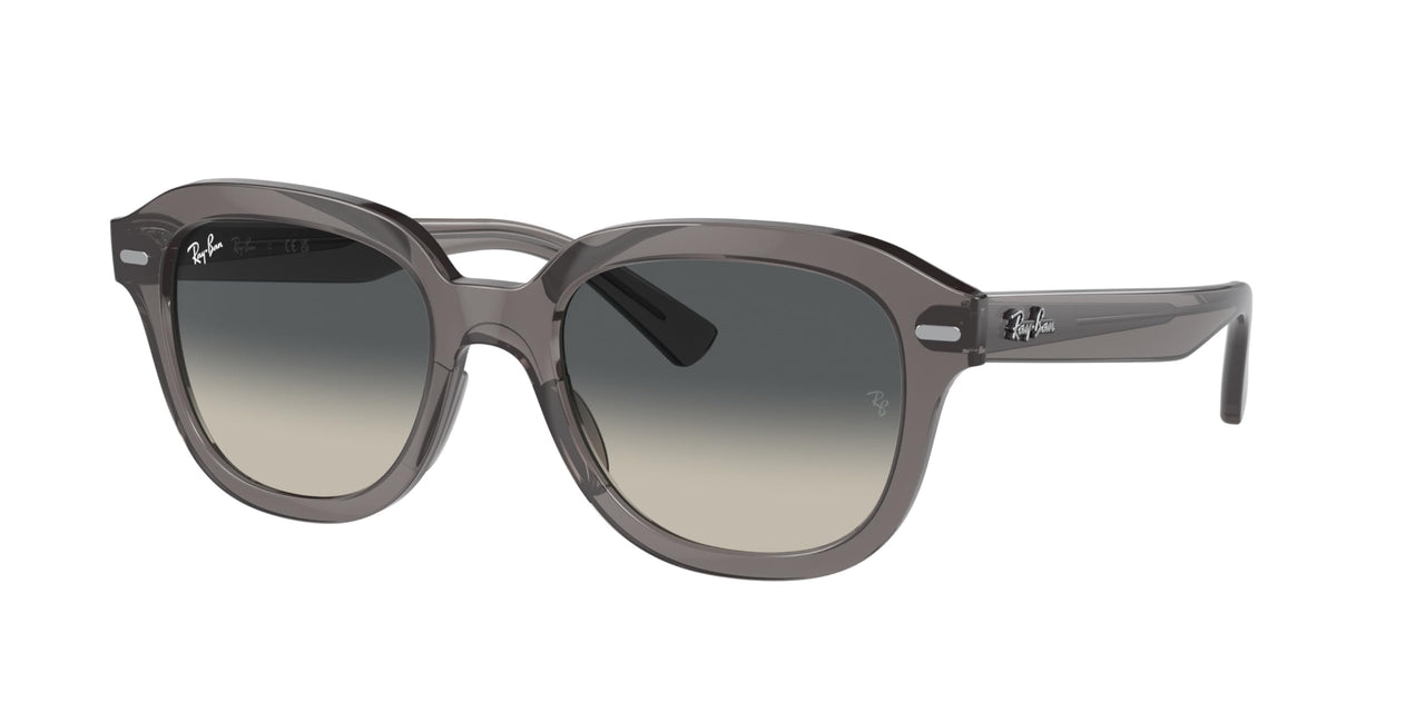 Ray-Ban Erik Low Bridge Fit RB4398F Sunglasses - Opal Dark Grey/Gradient Grey / 53 mm - 8056597851985