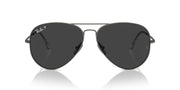 Ray-Ban Aviator Titanium RB8089 Sunglasses - Gunmetal/Polarized Black / 62 mm - 8056262031711