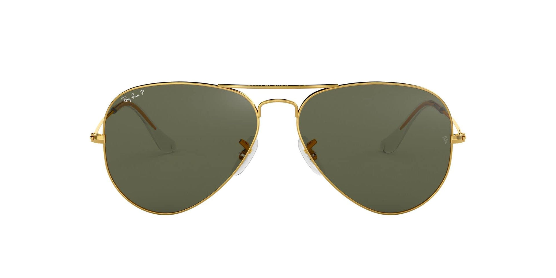 Ray-Ban Aviator RB3025 Sunglasses - Gold/Green Polarized / 55 mm - 805289114550