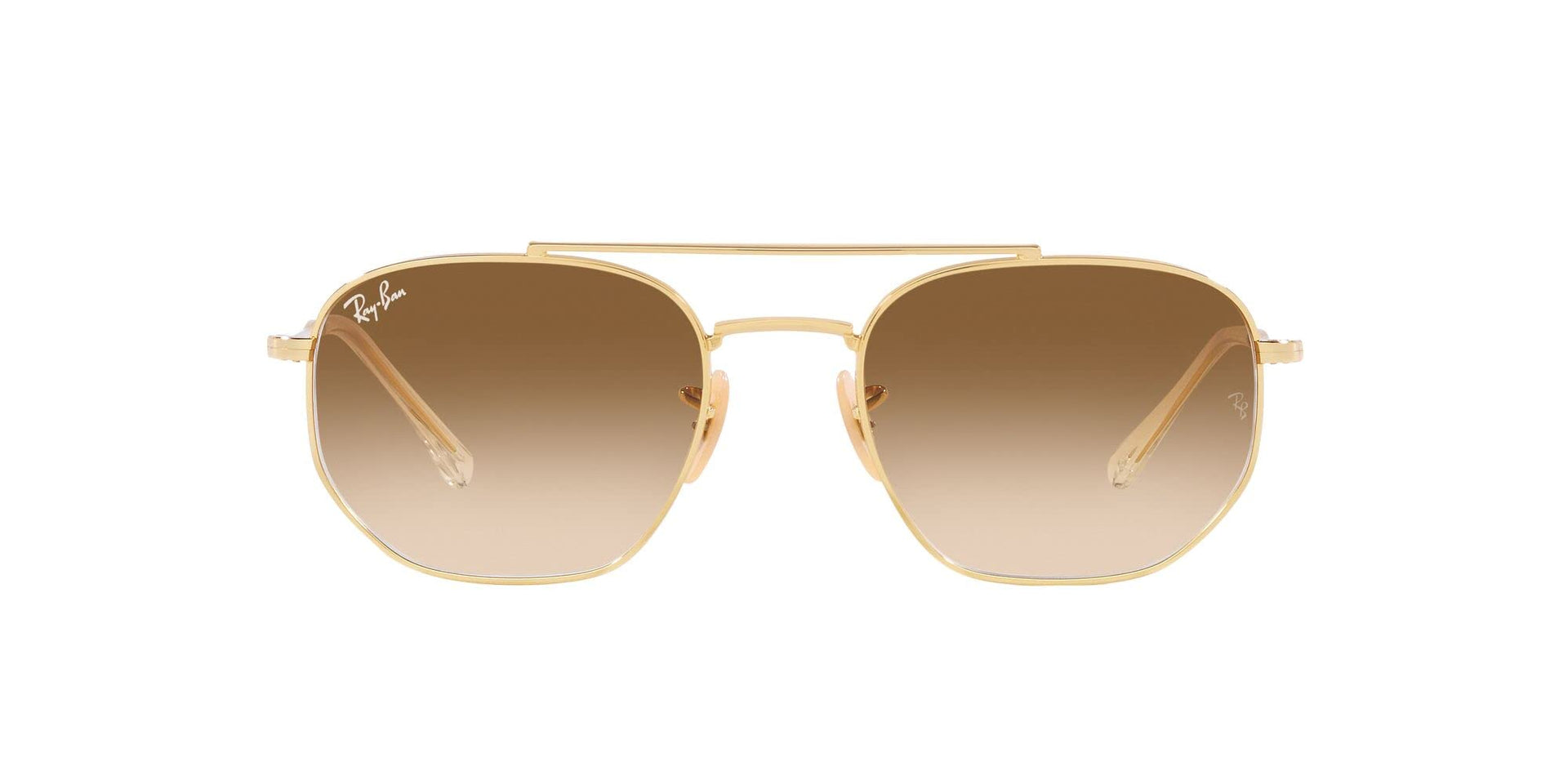 Ray-Ban RB3707 Sunglasses - Gold/Clear Gradient Brown / 57 mm - 8056597834247