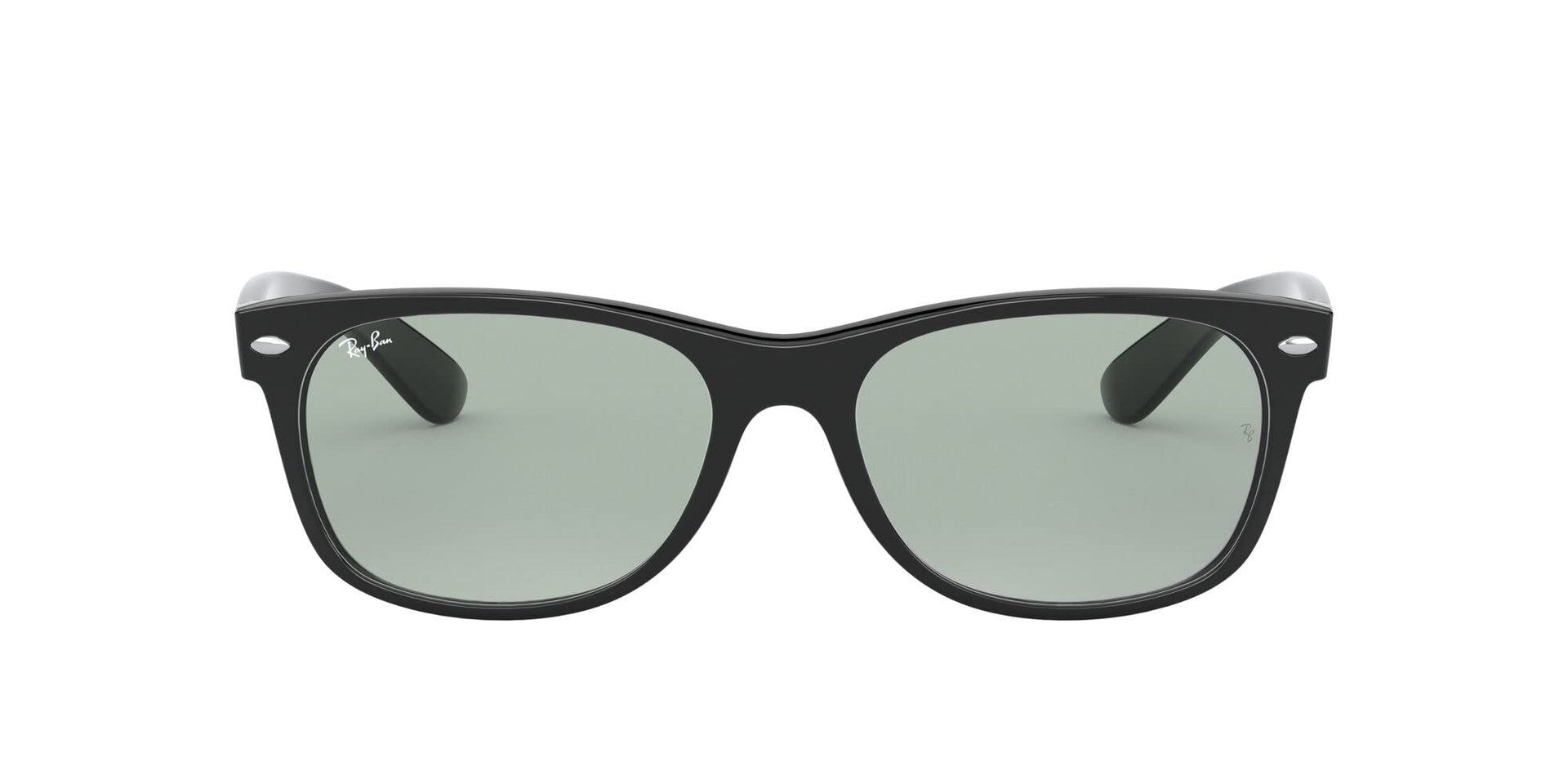 Ray-Ban New Wayfarer Low Bridge Fit RB2132F Sunglasses - Black/Light Grey / 55 mm - 8056597296571