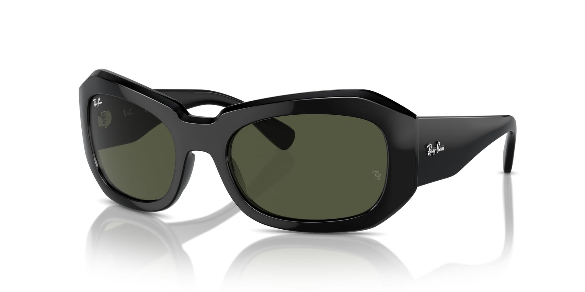 Ray-Ban Beate RB2212 Sunglasses - Black/Green / 56 mm - 8056262031674 - Additional Image 1