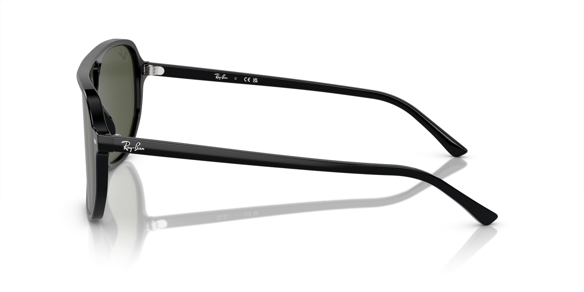Ray-Ban Bill One RB2205 Sunglasses - Black/Green / 60 mm - 8056597936231 - Additional Image 2