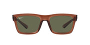 Ray-Ban Warren RB4396 Sunglasses - Transparent Brown/Dark Green Polarized / 54 mm - 8056597829144