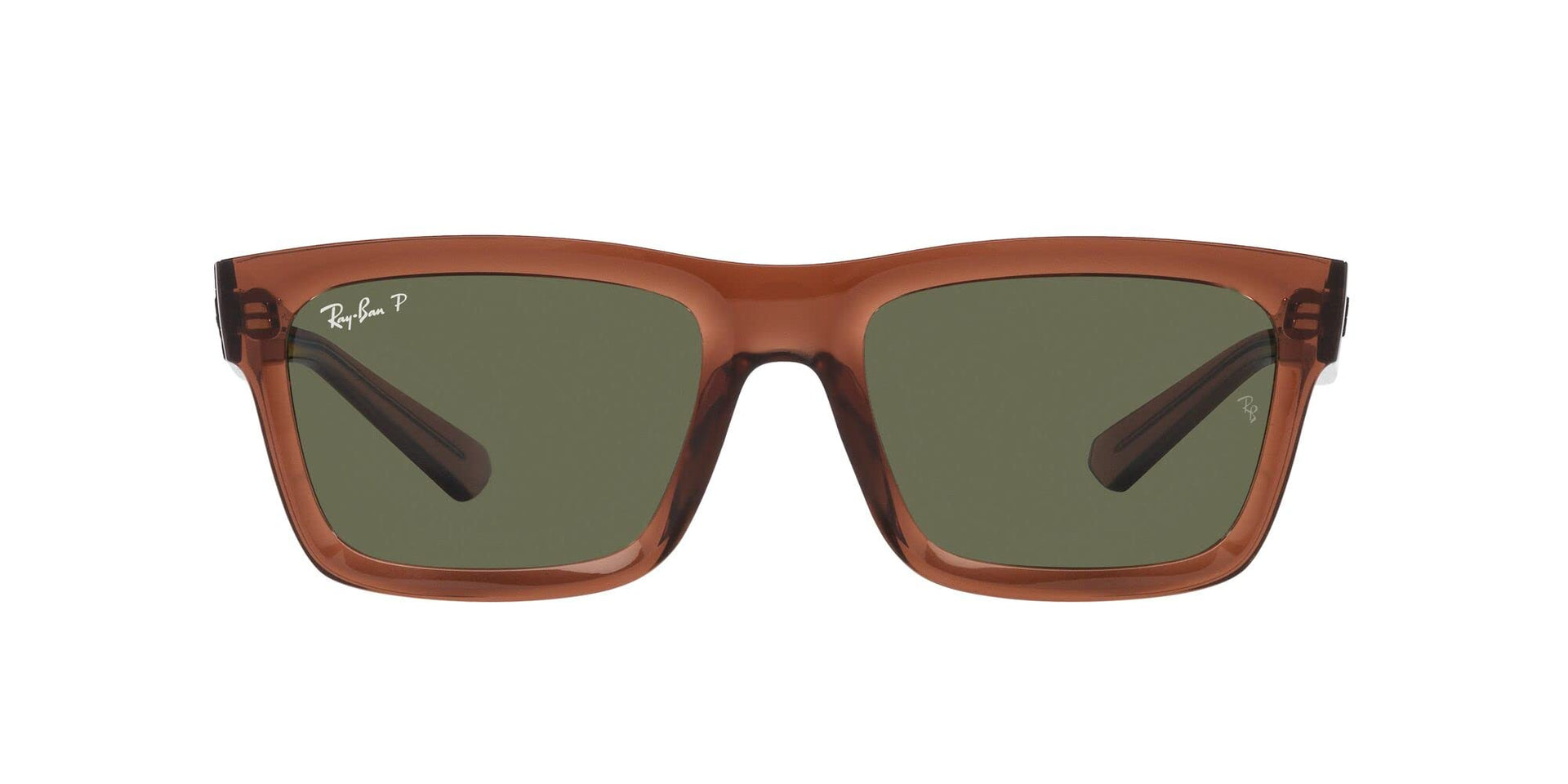 Ray-Ban Warren RB4396 Sunglasses - Transparent Brown/Dark Green Polarized / 57 mm - 8056597829151
